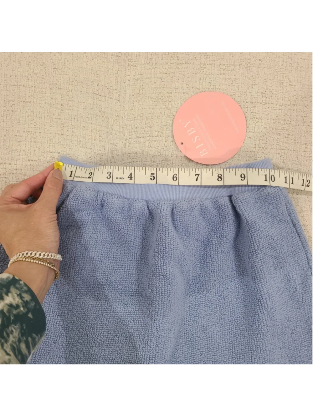 NEW Bisby Little English Toddler Girls Light Blue Terry Skirt Pull On Sz 8